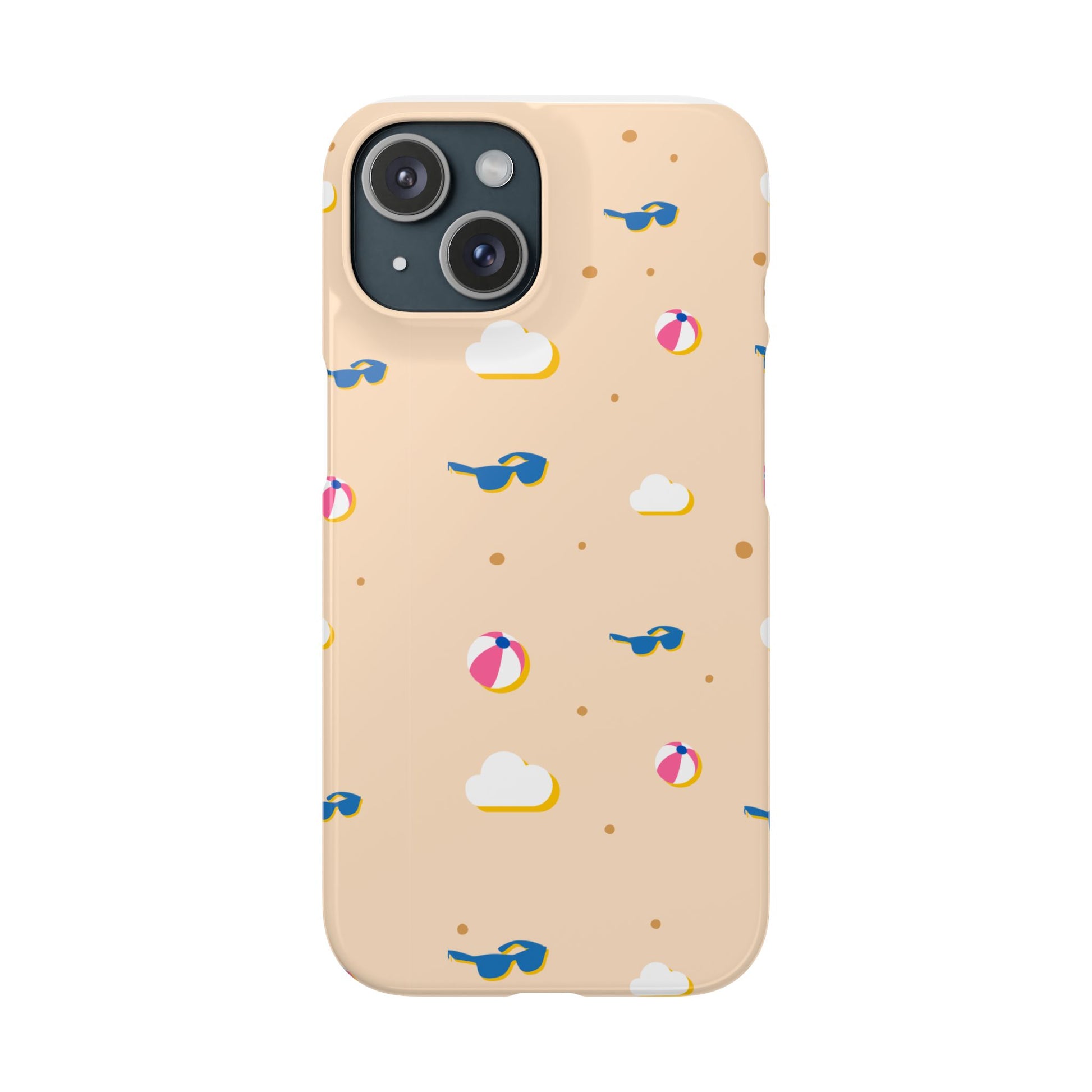 Beach Vibes Snap Case, Fun Phone Protector, Summer Essentials, Vacation Accessories, Cute Sunglasses Design, Gifts for Beach Lovers