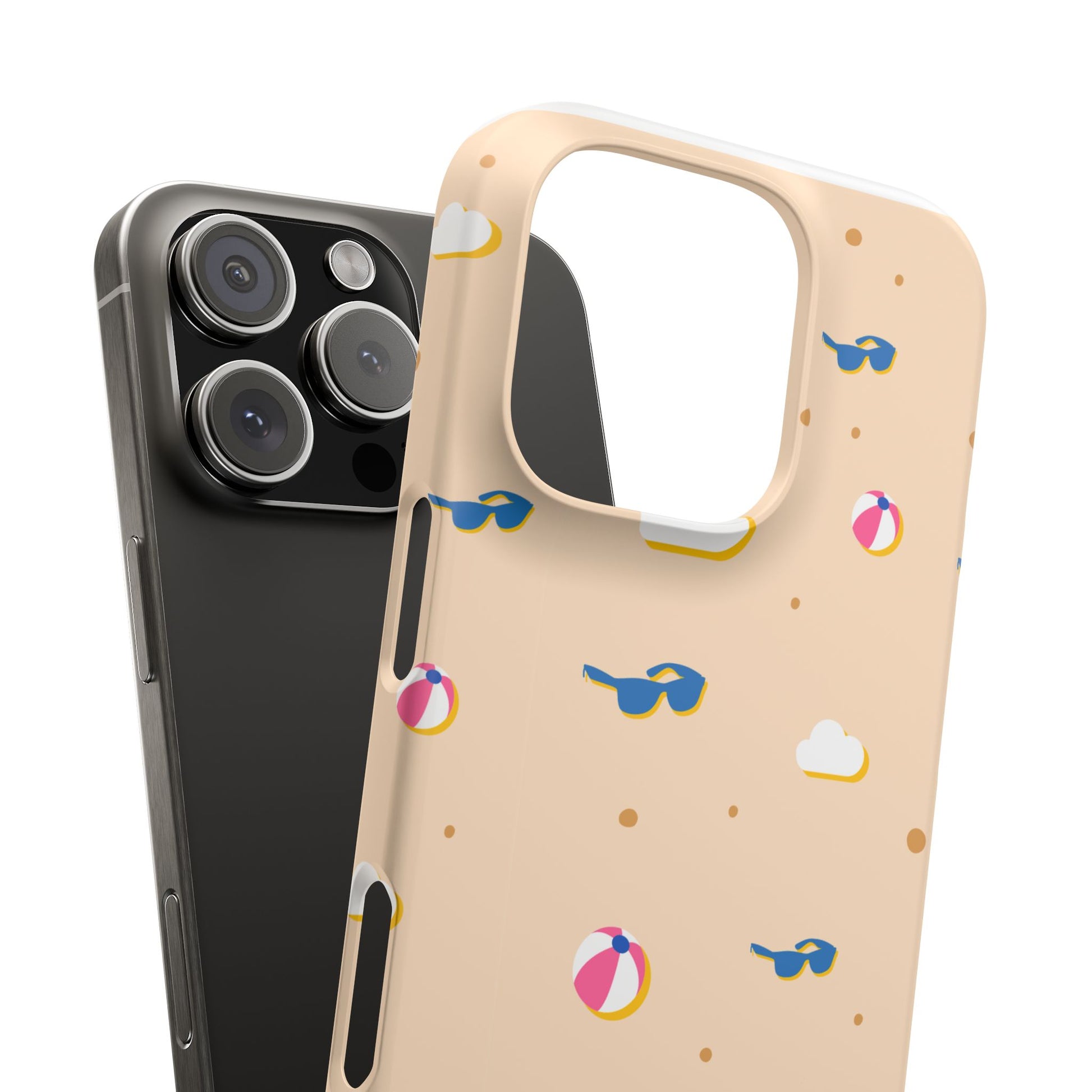 Beach Vibes Snap Case, Fun Phone Protector, Summer Essentials, Vacation Accessories, Cute Sunglasses Design, Gifts for Beach Lovers
