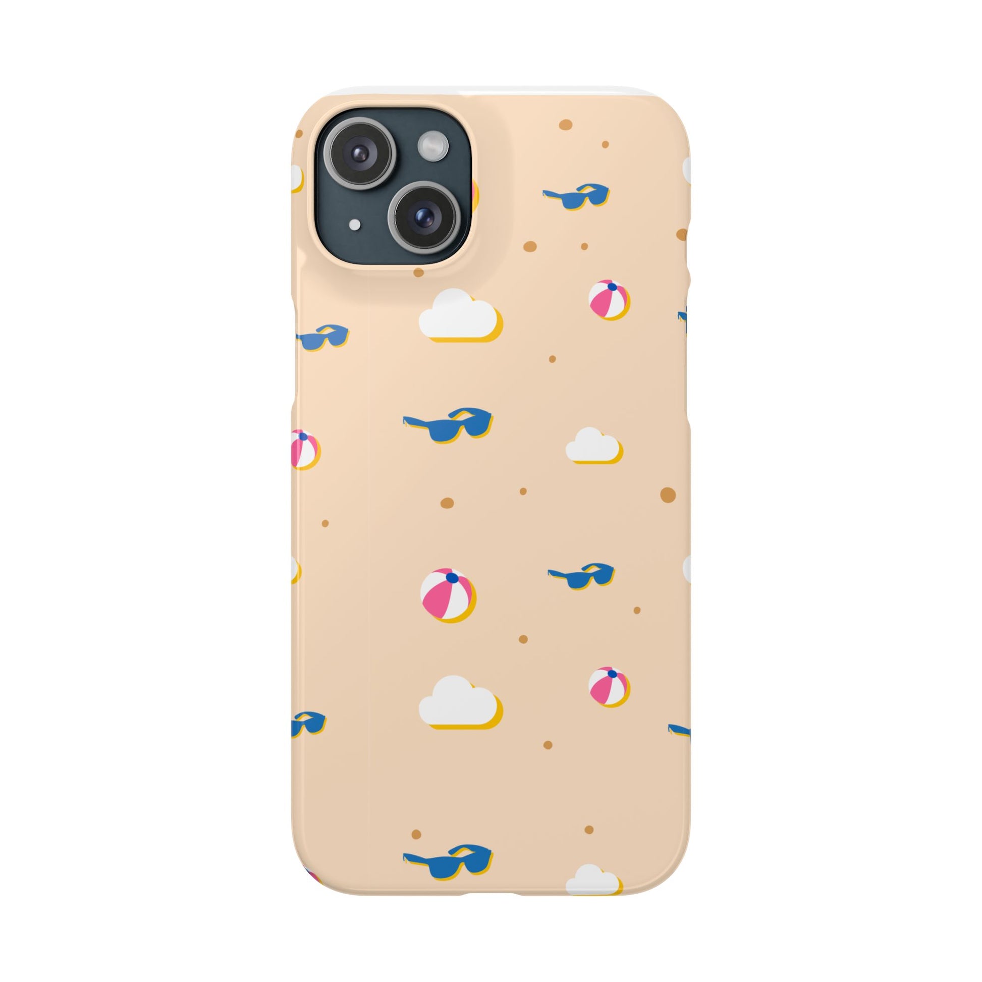 Beach Vibes Snap Case, Fun Phone Protector, Summer Essentials, Vacation Accessories, Cute Sunglasses Design, Gifts for Beach Lovers