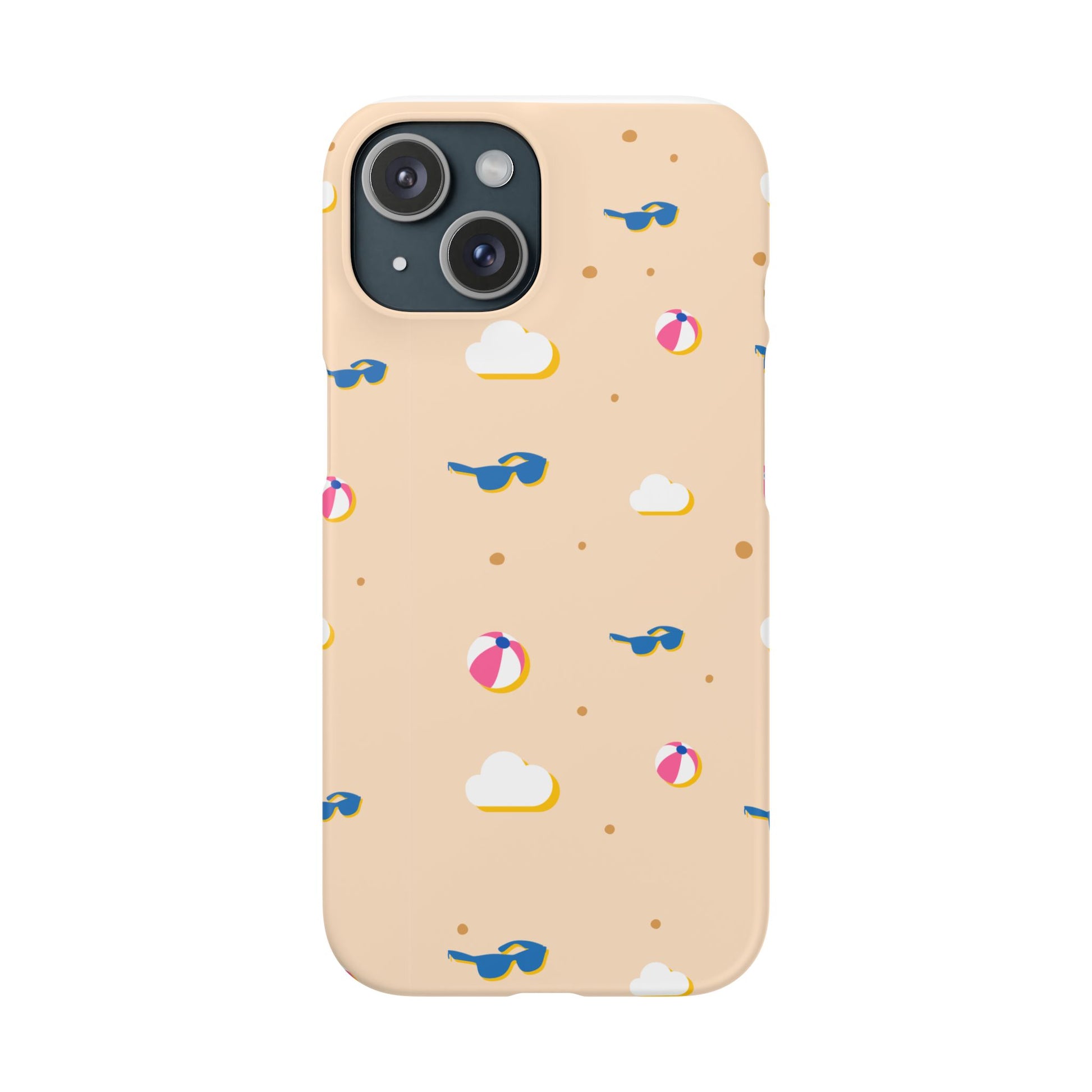 Beach Vibes Snap Case, Fun Phone Protector, Summer Essentials, Vacation Accessories, Cute Sunglasses Design, Gifts for Beach Lovers