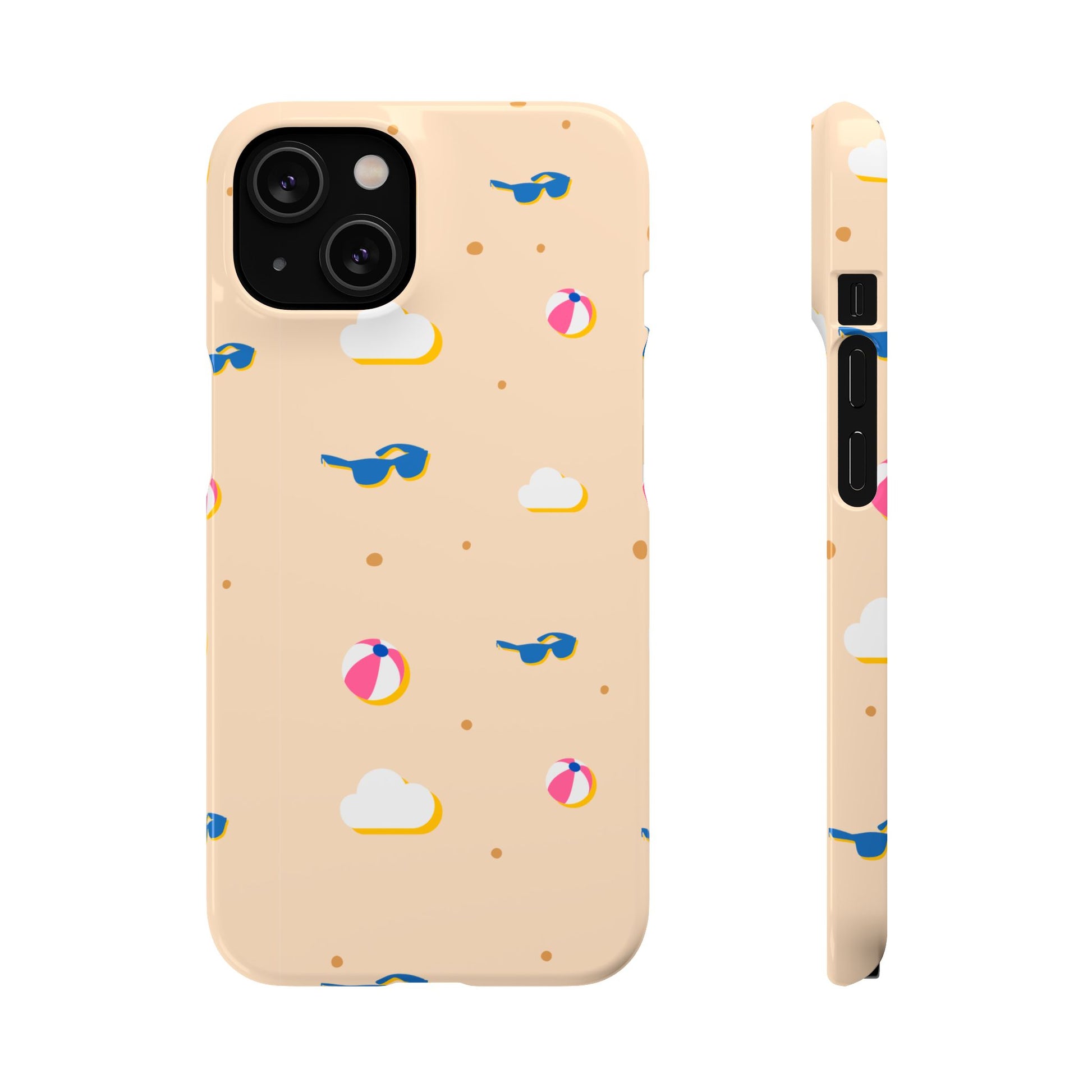 Beach Vibes Snap Case, Fun Phone Protector, Summer Essentials, Vacation Accessories, Cute Sunglasses Design, Gifts for Beach Lovers