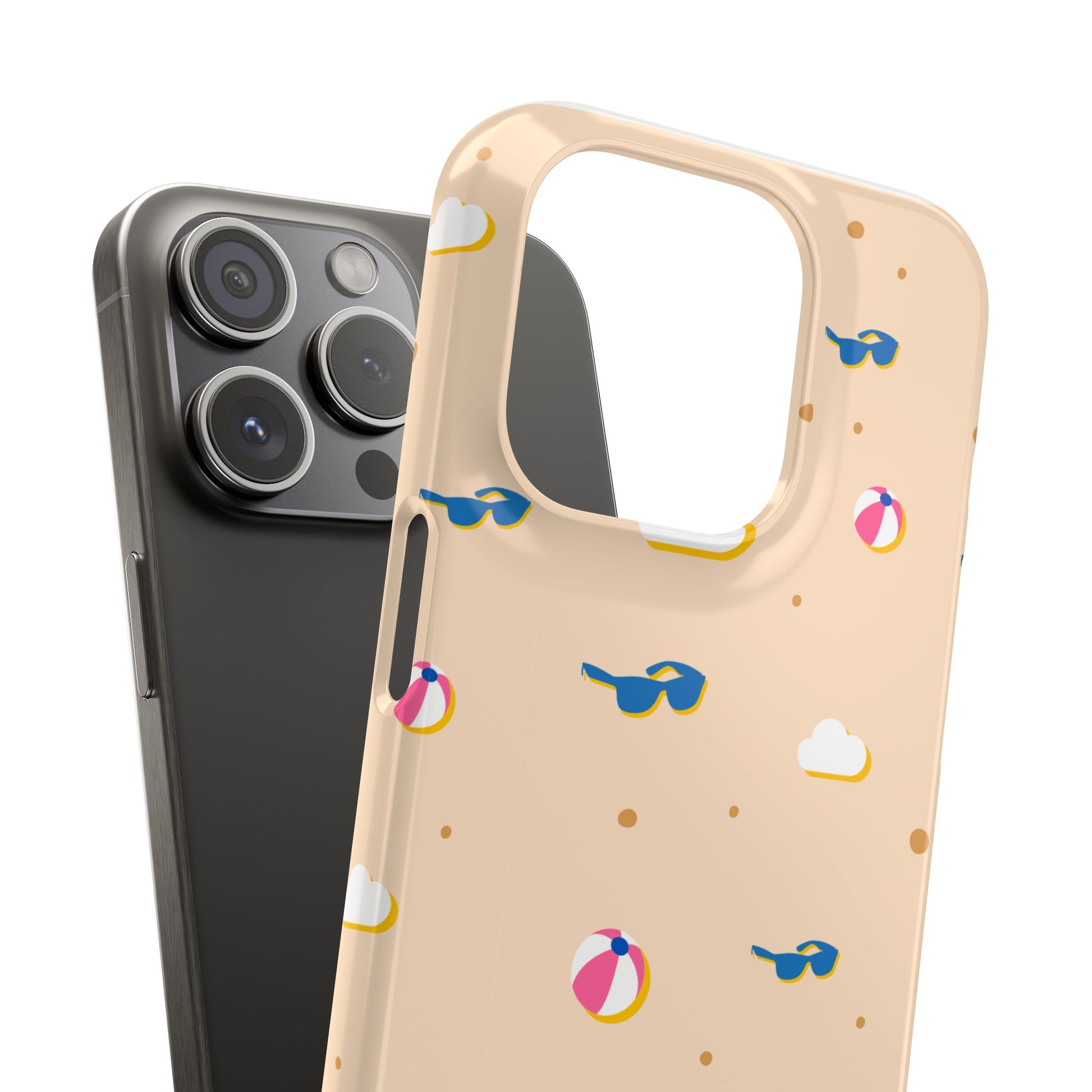 Beach Vibes Snap Case, Fun Phone Protector, Summer Essentials, Vacation Accessories, Cute Sunglasses Design, Gifts for Beach Lovers