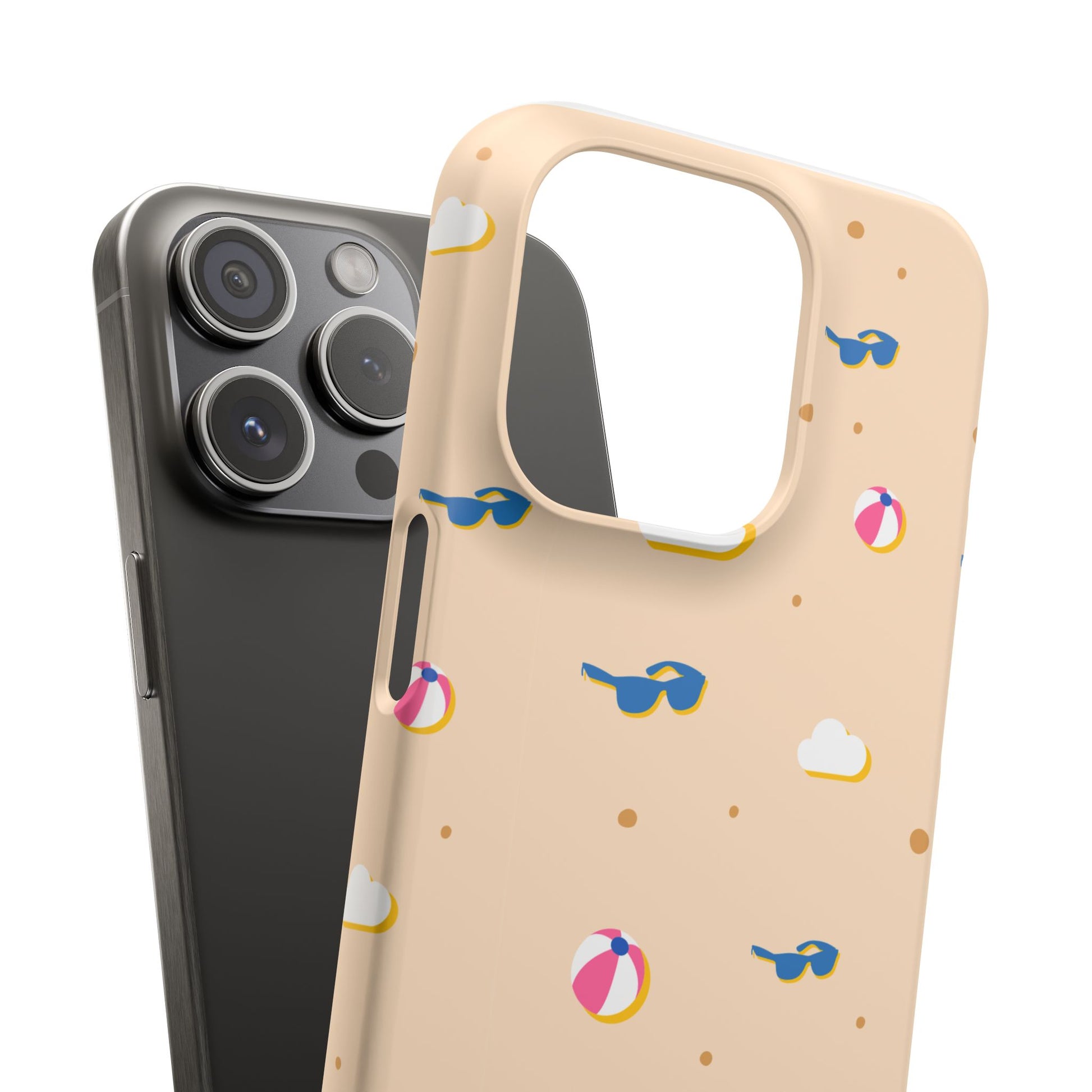 Beach Vibes Snap Case, Fun Phone Protector, Summer Essentials, Vacation Accessories, Cute Sunglasses Design, Gifts for Beach Lovers