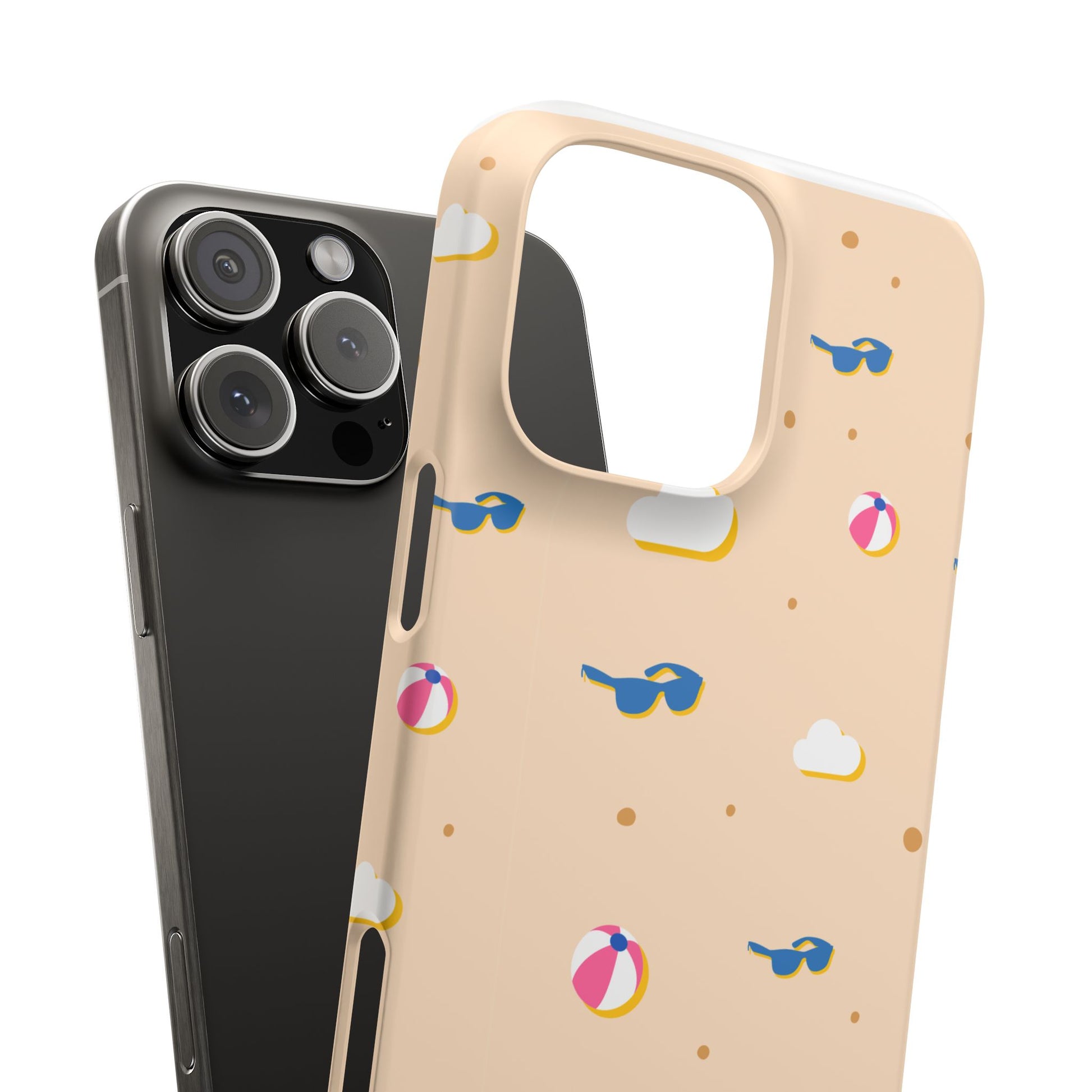 Beach Vibes Snap Case, Fun Phone Protector, Summer Essentials, Vacation Accessories, Cute Sunglasses Design, Gifts for Beach Lovers