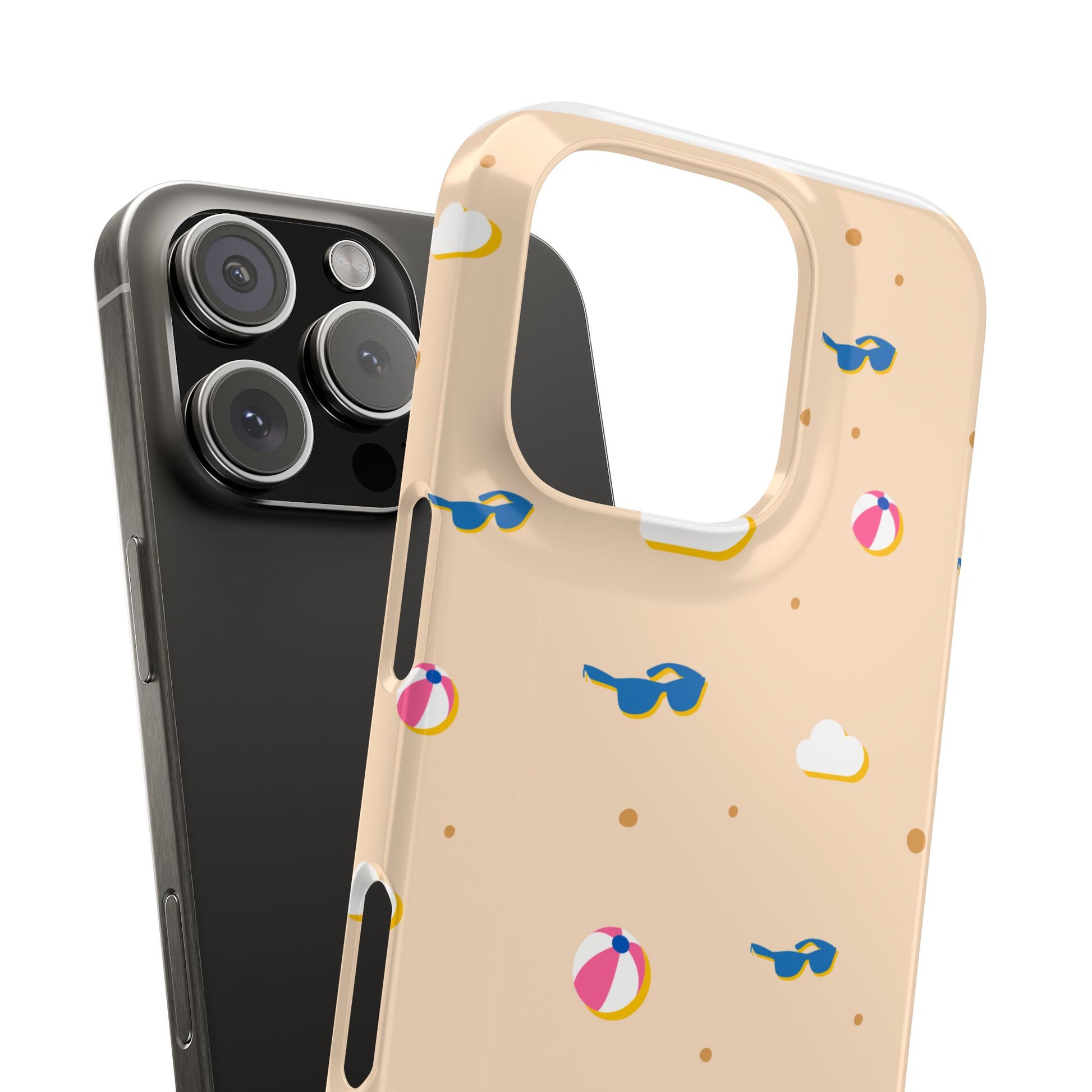 Beach Vibes Snap Case, Fun Phone Protector, Summer Essentials, Vacation Accessories, Cute Sunglasses Design, Gifts for Beach Lovers