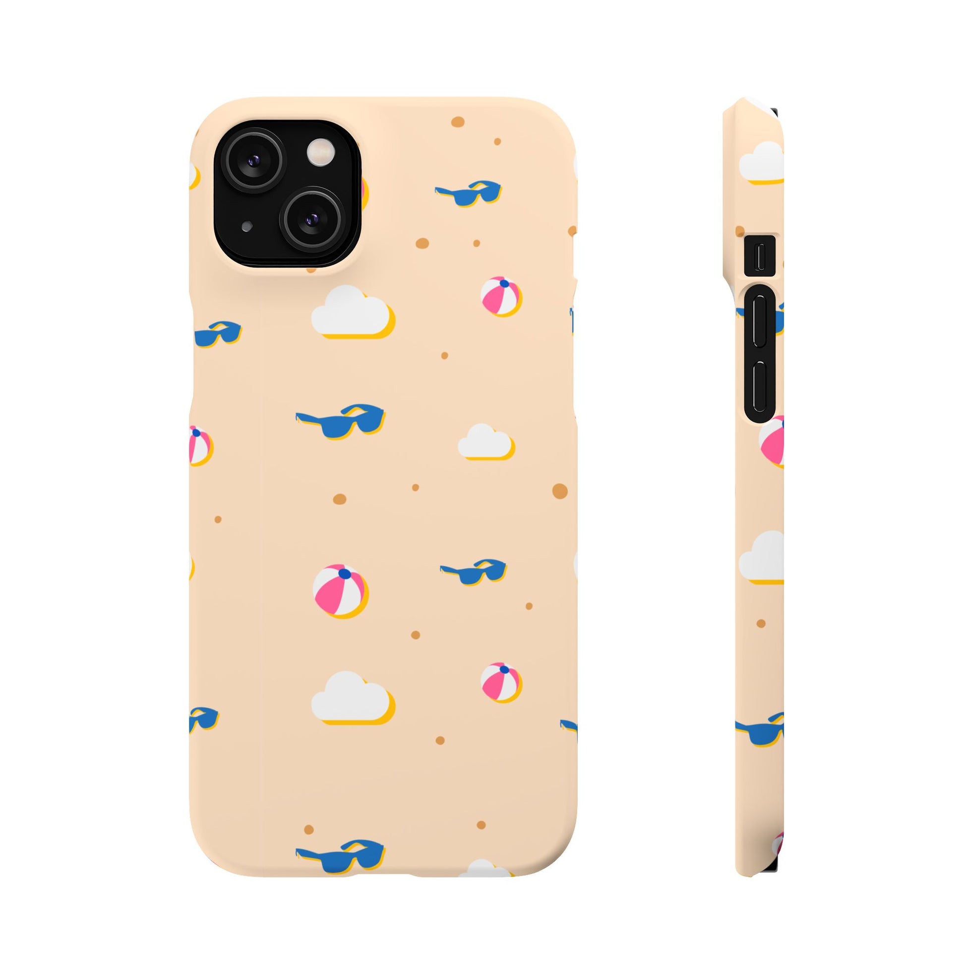 Beach Vibes Snap Case, Fun Phone Protector, Summer Essentials, Vacation Accessories, Cute Sunglasses Design, Gifts for Beach Lovers
