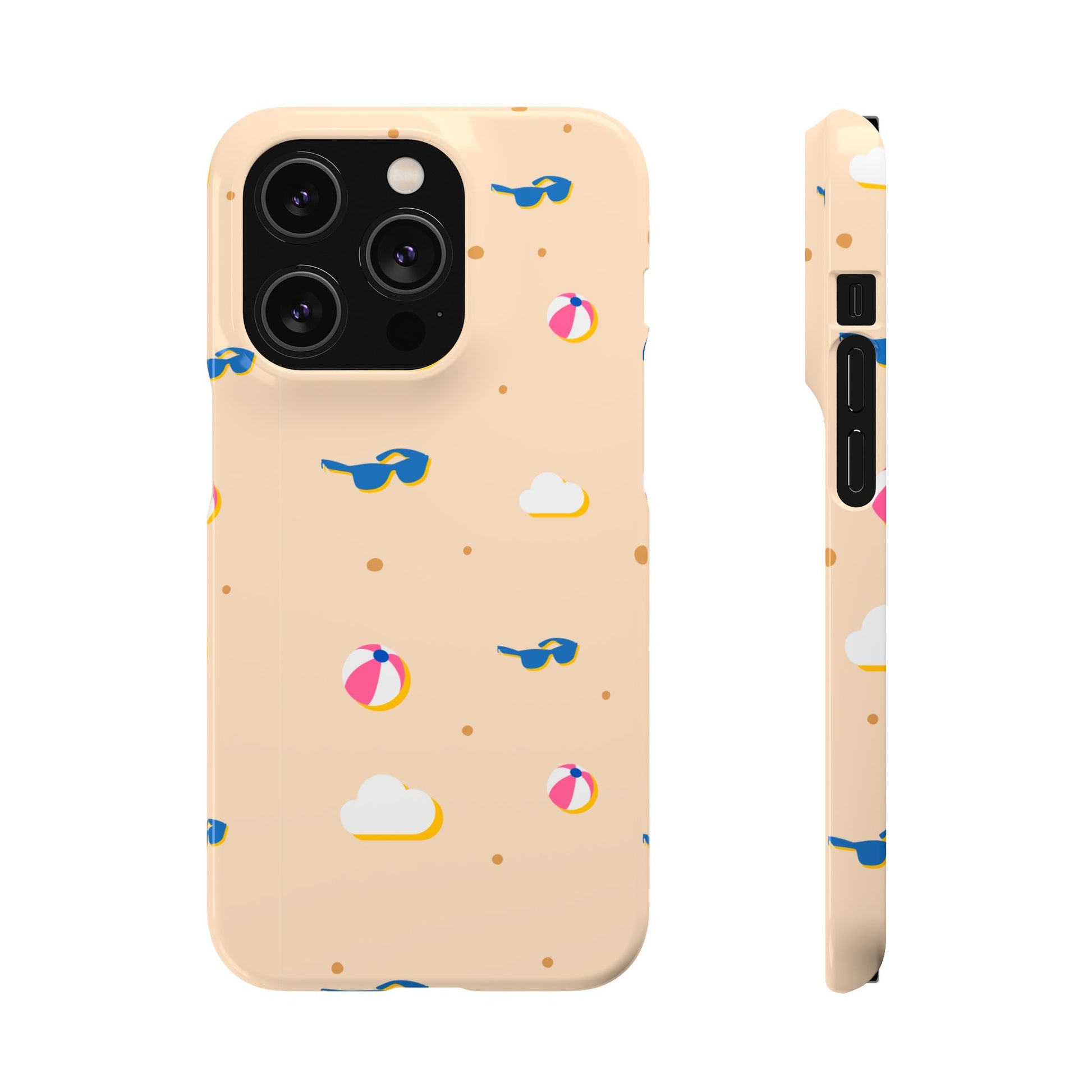 Beach Vibes Snap Case, Fun Phone Protector, Summer Essentials, Vacation Accessories, Cute Sunglasses Design, Gifts for Beach Lovers
