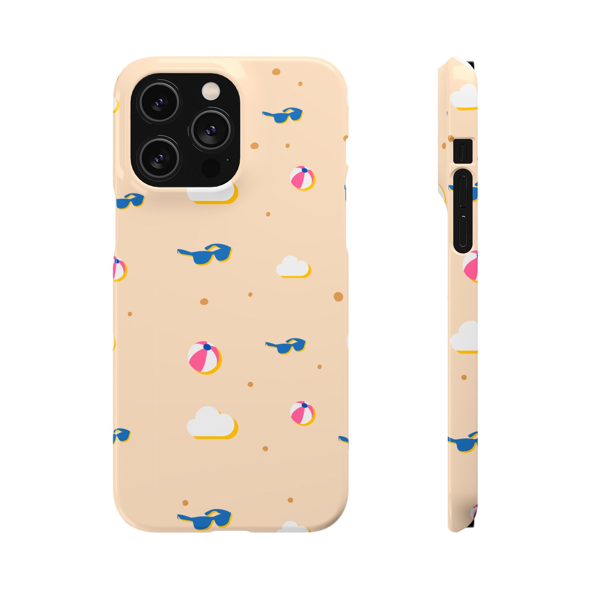 Beach Vibes Snap Case, Fun Phone Protector, Summer Essentials, Vacation Accessories, Cute Sunglasses Design, Gifts for Beach Lovers