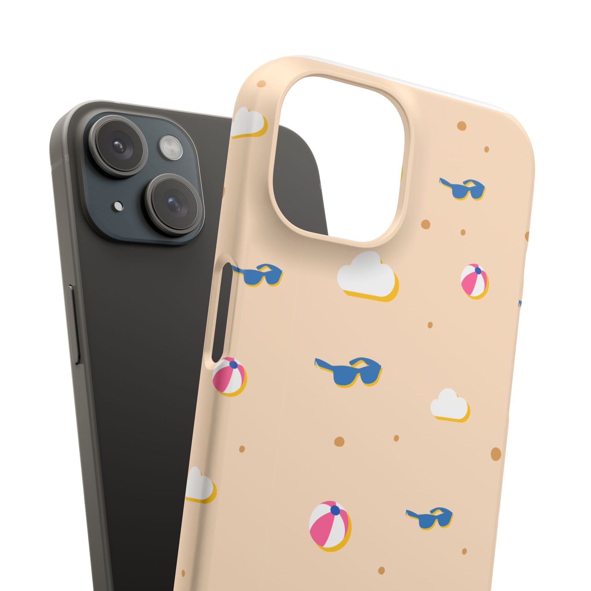 Beach Vibes Snap Case, Fun Phone Protector, Summer Essentials, Vacation Accessories, Cute Sunglasses Design, Gifts for Beach Lovers